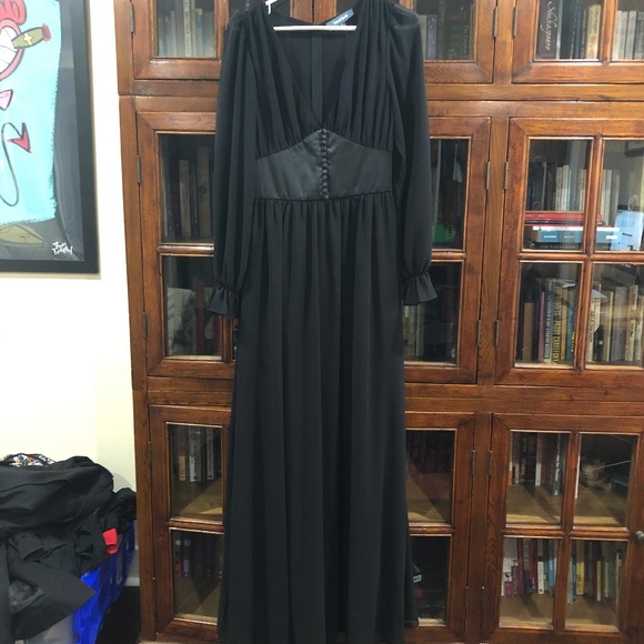Modcloth Dresses & Skirts - Modcloth Gorgeous Goth Pinup 1930s  Vintage Style Maxi Dress